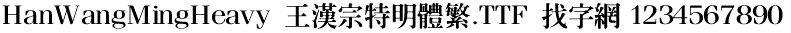 王汉宗特明体繁