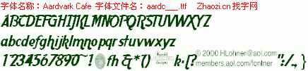 查看字体及作者详细介绍