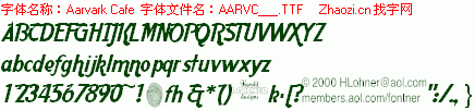 查看字体及作者详细介绍