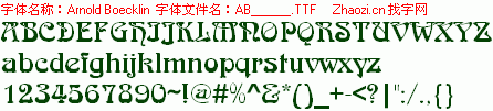 查看字体及作者详细介绍