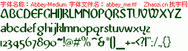 查看字体及作者详细介绍