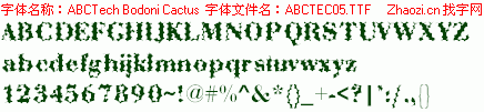 查看字体及作者详细介绍