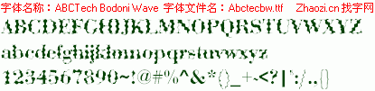 查看字体及作者详细介绍