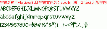 查看字体及作者详细介绍