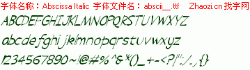 查看字体及作者详细介绍