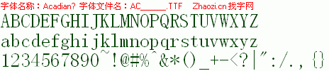 查看字体及作者详细介绍