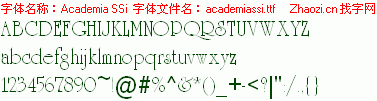 查看字体及作者详细介绍