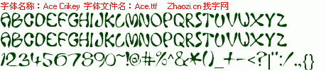查看字体及作者详细介绍