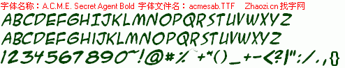 查看字体及作者详细介绍