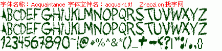 查看字体及作者详细介绍