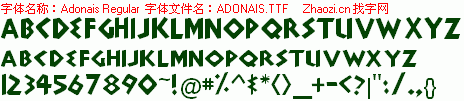 查看字体及作者详细介绍