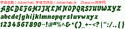 查看字体及作者详细介绍