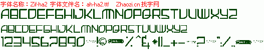 查看字体及作者详细介绍