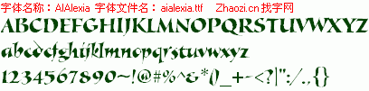 查看字体及作者详细介绍