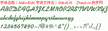 查看字体及作者详细介绍