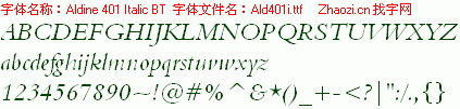 查看字体及作者详细介绍