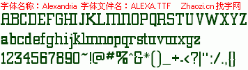 查看字体及作者详细介绍
