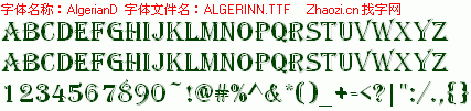查看字体及作者详细介绍