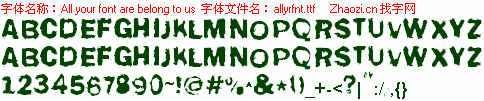 查看字体及作者详细介绍