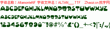 查看字体及作者详细介绍