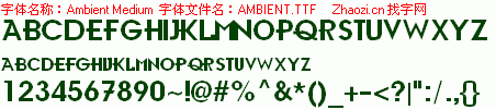 查看字体及作者详细介绍