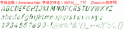 查看字体及作者详细介绍