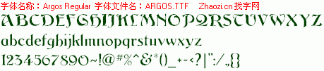 查看字体及作者详细介绍