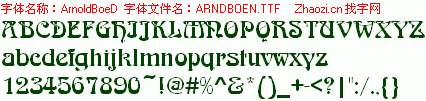 查看字体及作者详细介绍