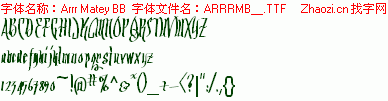 查看字体及作者详细介绍