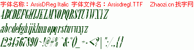 查看字体及作者详细介绍