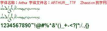 查看字体及作者详细介绍