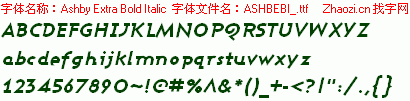 查看字体及作者详细介绍