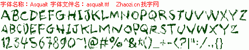 查看字体及作者详细介绍
