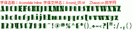 查看字体及作者详细介绍