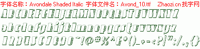查看字体及作者详细介绍