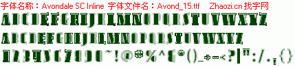 查看字体及作者详细介绍