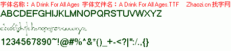 查看字体及作者详细介绍