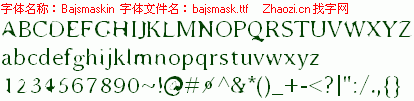 查看字体及作者详细介绍