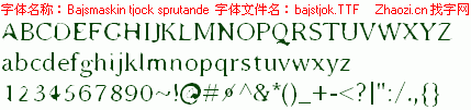 查看字体及作者详细介绍