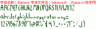 查看字体及作者详细介绍