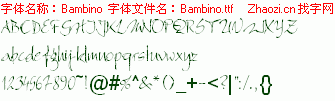 查看字体及作者详细介绍