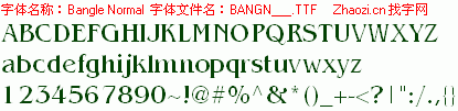 查看字体及作者详细介绍