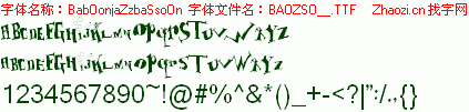 查看字体及作者详细介绍