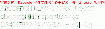 查看字体及作者详细介绍