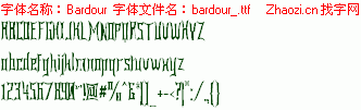 查看字体及作者详细介绍