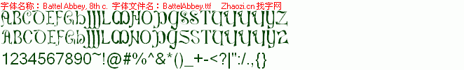 查看字体及作者详细介绍