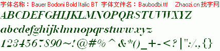 查看字体及作者详细介绍