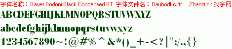 查看字体及作者详细介绍