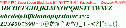 查看字体及作者详细介绍