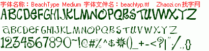 查看字体及作者详细介绍